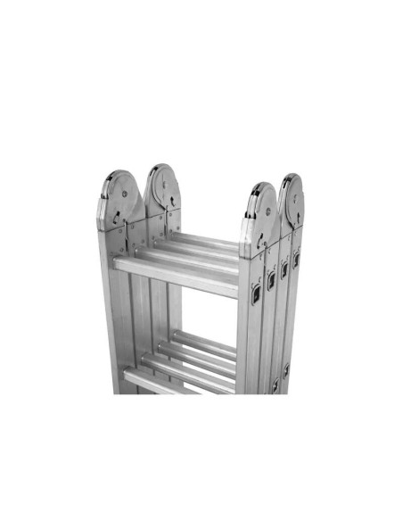 Scara aluminiu, multifunctionala, rabatabila, 4 tronsoane, 4 trepte, max 125 kg, 1.18-4.46 m