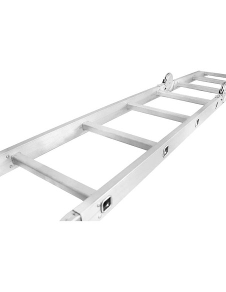 Scara aluminiu, multifunctionala, rabatabila, 4 tronsoane, 4 trepte, max 125 kg, 1.18-4.46 m