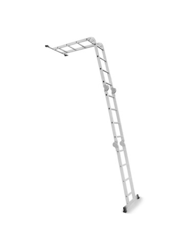 Scara aluminiu, multifunctionala, rabatabila, 4 tronsoane, 4 trepte, max 125 kg, 1.18-4.46 m