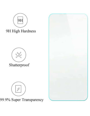Set 5 Folii de Protectie Mercaton pentru Iphone 14 Pro, 0.3 mm, Sticla 9H, Margini Rotunjite