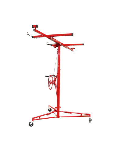 Dispozitiv/macara pentru ridicat placi rigips carton, OSB, MDF, PAL, 4.57 m, Breckner Germany