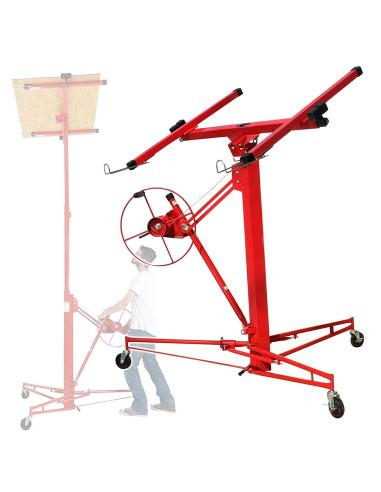 Dispozitiv/macara pentru ridicat placi rigips carton, OSB, MDF, PAL, 4.57 m, Breckner Germany