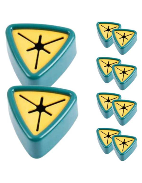 Set 10 Agatatori pentru Prosoape, Mercaton, Autoadezive, Impermeabile, Montaj pe Perete, Sistem Push Free, Verde