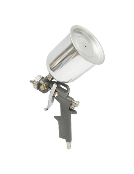 Pistol de vopsit cu aer comprimat, vas superior, inox, 3.5 bar, 600 ml, 1.5 mm, Breckner Germany