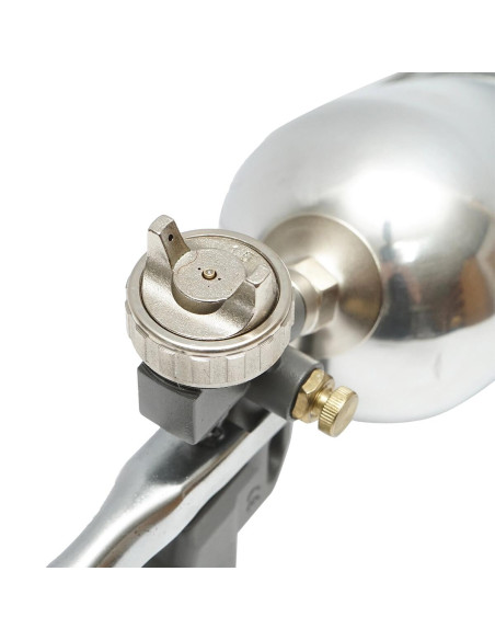 Pistol de vopsit cu aer comprimat, vas superior, inox, 3.5 bar, 600 ml, 1.5 mm, Breckner Germany