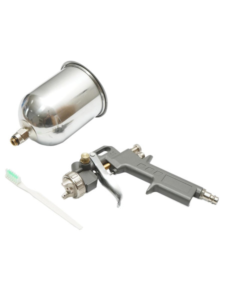 Pistol de vopsit cu aer comprimat, vas superior, inox, 3.5 bar, 600 ml, 1.5 mm, Breckner Germany