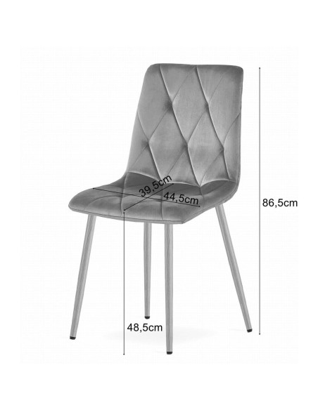 Scaun bucatarie/living, Artool, Libra, catifea, metal, verde, 45x54x86.5 cm