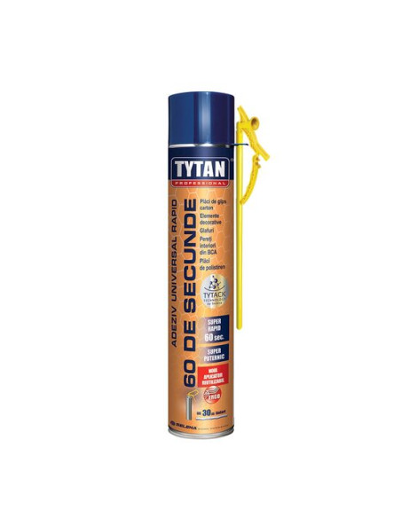 Adeziv spuma, 750 ml, 60 de secunde, Tytan