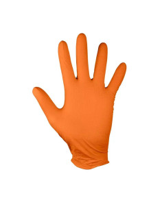 Manusi nitril, unica folosinta, portocaliu, set 50 buc, marimea M, NEO 2