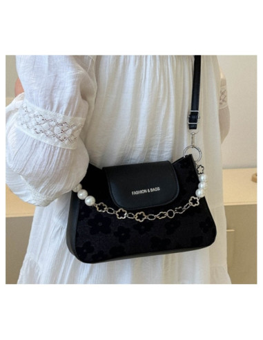 Geanta de umar eleganta pentru dame, colectia Black Fashion Bags, T246