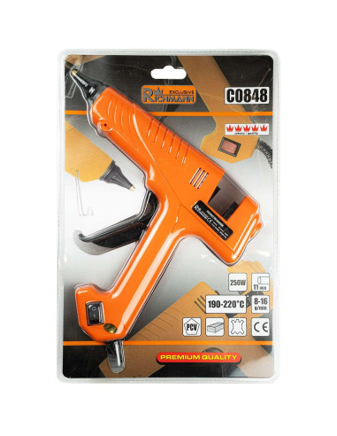 Pistol de lipit baton cu silicon, 250 W, 11 mm, Richmann Exclusive