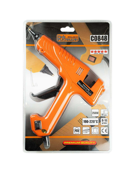Pistol de lipit baton cu silicon, 250 W, 11 mm, Richmann Exclusive