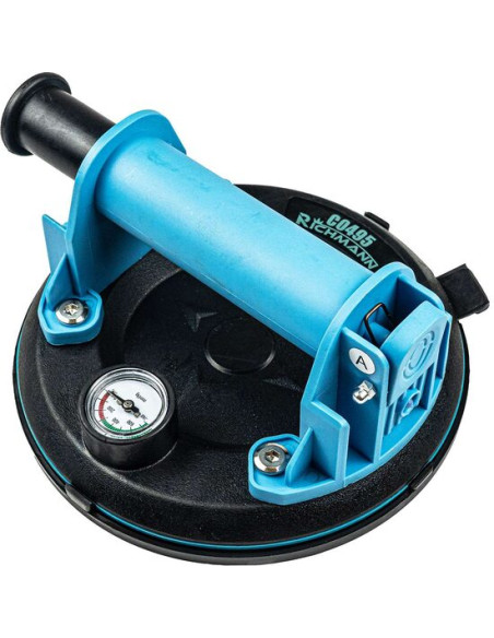 Ventuza cu pompa de vid si manometru pentru transport si montat parbrize, geamuri, 1 brat, max 80 kg, Richmann