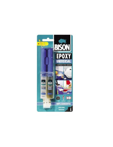 Adeziv epoxidic bicomponent universal BISON Epoxy Universal, 2 x 12ml