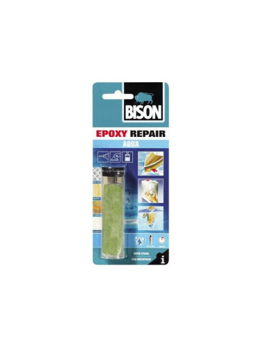 Chit epoxidic bicomponent rezistent la apa BISON Epoxy Aqua, 56g