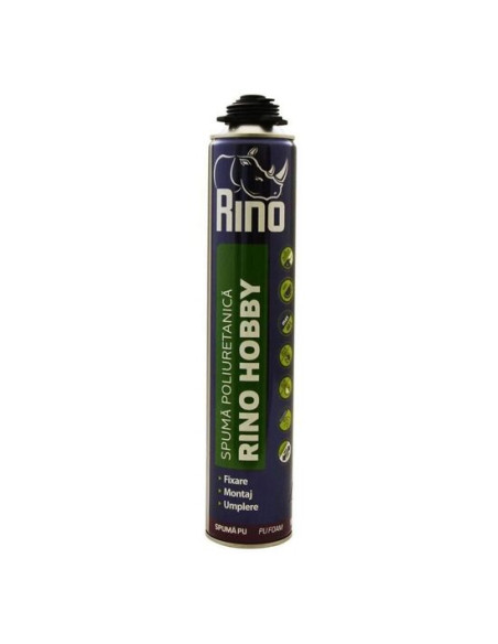 Spuma poliuretanica pentru pistol, 650 ml, Rino Hobby