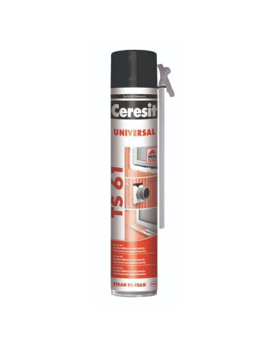 Spuma poliuretanica de montaj cu aplicator, 750 ml, TS 61, Ceresit