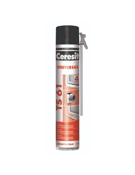 Spuma poliuretanica de montaj cu aplicator, 750 ml, TS 61, Ceresit