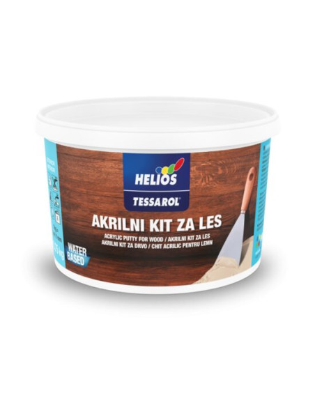 Chit acrilic pentru lemn, parchet, alb, 750g, HELIOS TESSAROL