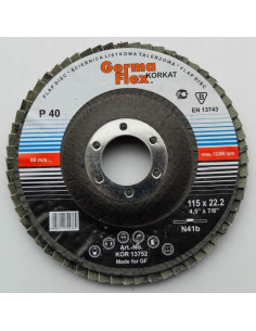 Abraziv lamelar frontal, P40, 115 mm 2