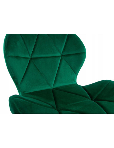 Set 4 scaune stil scandinav, Artool, Lago, catifea, lemn, verde, 48x43x74 cm