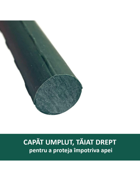 Set 20 araci/suport pentru rosii, castraveti, fasole, metal + PVC, verde, 180x1.1 cm, Artool
