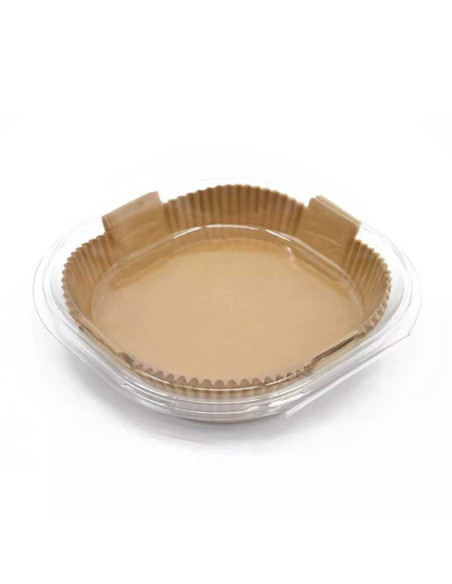 Set 200 Hartii de copt sau prajit pentru Airfryer, Forma patrat, in suport de plastic cu capac, 20 x 20 cm