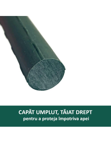 Set 25 araci/suport pentru rosii, castraveti, fasole, metal + PVC, verde, 180x2 cm, Artool