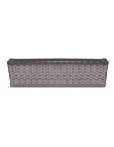 Set 4 jardiniere decorative, cafeniu, 68.5x17.3x15 cm, Ratolla Case P