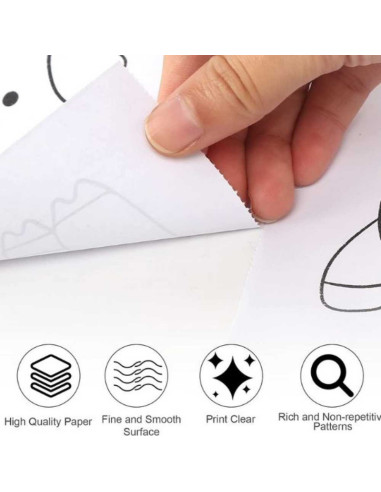 Hartie Auto-adeziva si Decupabila pentru Desenat si Colorat, Model Masini si 48 Markere cu 2 Capete si Geant de Depozitare