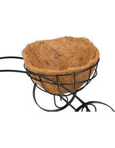 Suport metalic pentru ghiveci flori, Strend Pro, model bicicleta cu cos, 30x48x30 cm 2