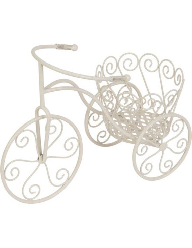 Suport metalic pentru ghiveci flori, MagicHome, model bicicleta, 48x20x35 cm