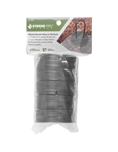 Rozeta plastic pentru fixare folii antiburuieni, set 50 buc, 7 cm, Strend Pro