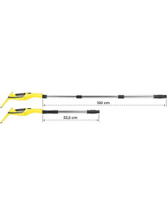 Aspirator de geamuri si oglinzi, electric, maner telescopic 120 cm, stergator/curatator fara fir cu acumulator 200 mAh, 280 ml,  2