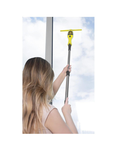 Aspirator de geamuri si oglinzi, electric, maner telescopic 120 cm, stergator/curatator fara fir cu acumulator 200 mAh, 280 ml, 