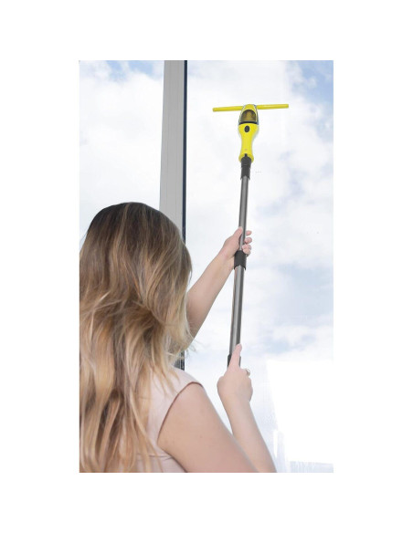 Aspirator de geamuri si oglinzi, electric, maner telescopic 120 cm, stergator/curatator fara fir cu acumulator 200 mAh, 280 ml, 