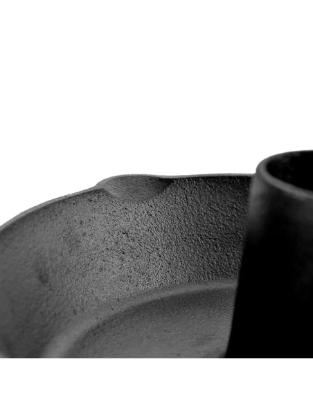 Tigaie fonta cu suport pentru pui la cuptor/gratar, 28x9 cm, Perfect Home