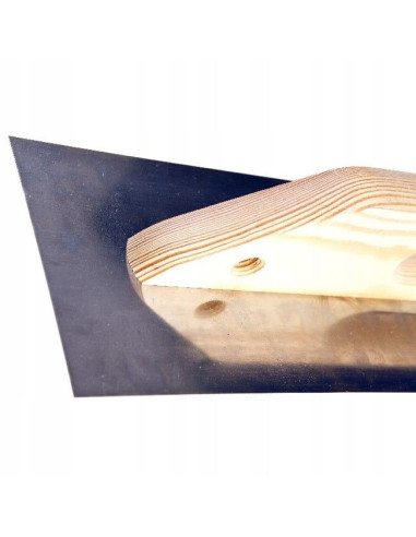 Gletiera inox, maner din lemn lung, 13x58 cm