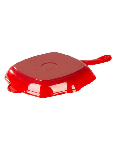 Tigaie grill, fonta, patrata, cu ciocuri, 27x27 cm, MagicHome