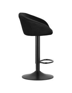 Scaun de bucatarie/bar, Artool, East, rotativ, catifea, negru, 53x46x81-103 cm 2