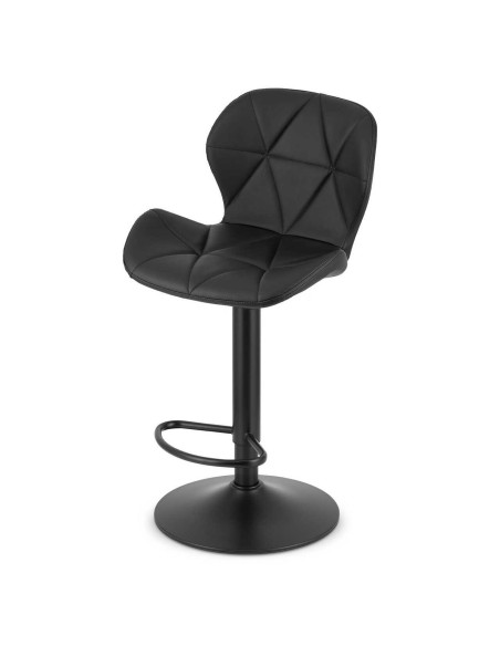 Scaun de bucatarie/bar, Artool, West, rotativ, piele ecologica, negru, 46x48.5x90-111 cm