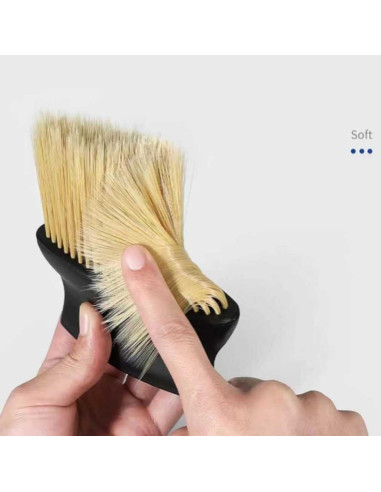 Set 4 Capace Hexagonale pentru Valve Auto, din Aluminiu, 1.8 cm, Rosu si Perie SoftTouch cu Fire din Nylon si Manger Ergonomic