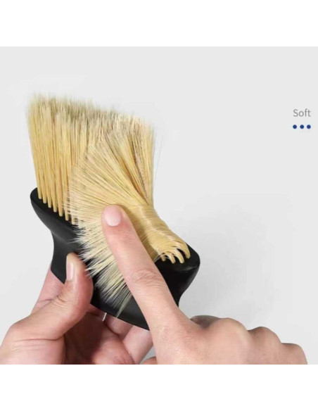 Set 4 Capace Hexagonale pentru Valve Auto, din Aluminiu, 1.8 cm, Rosu si Perie SoftTouch cu Fire din Nylon si Manger Ergonomic