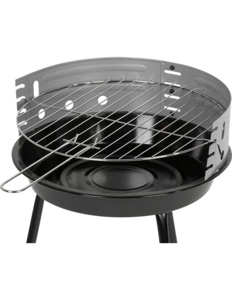 Gratar gradina cu carbuni, grill rotund, 33.5 cm, 38x38x55 cm, Fabio