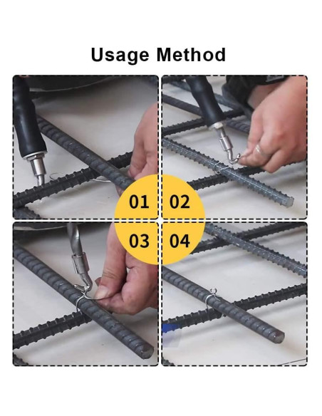 Set 3000 bucle de sarma pentru legat otel beton, 1.1x100 mm