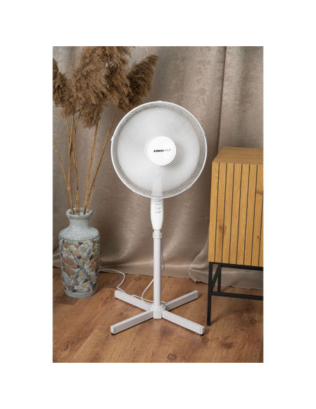 Ventilator cu picior pentru podea, 45 W, 2 viteze, inaltime reglabila, 100-120 cm, diametru 40 cm, Strend Pro