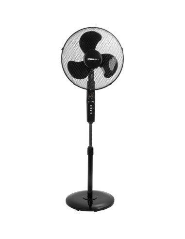 Ventilator cu picior pentru podea, 45 W, 3 viteze, telecomanda, inaltime reglabila, 100-125 cm, diametru 40 cm, Strend Pro