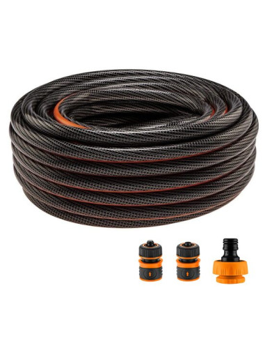 Furtun de gradina, 6 straturi, antirasucire, cu 2 cuple si adaptor, 1/2", 20 m, NEO