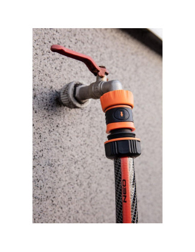 Furtun de gradina, 6 straturi, antirasucire, cu 2 cuple si adaptor, 1/2", 20 m, NEO