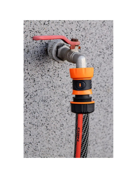 Furtun de gradina, 6 straturi, antirasucire, cu 2 cuple si adaptor, 1/2", 20 m, NEO